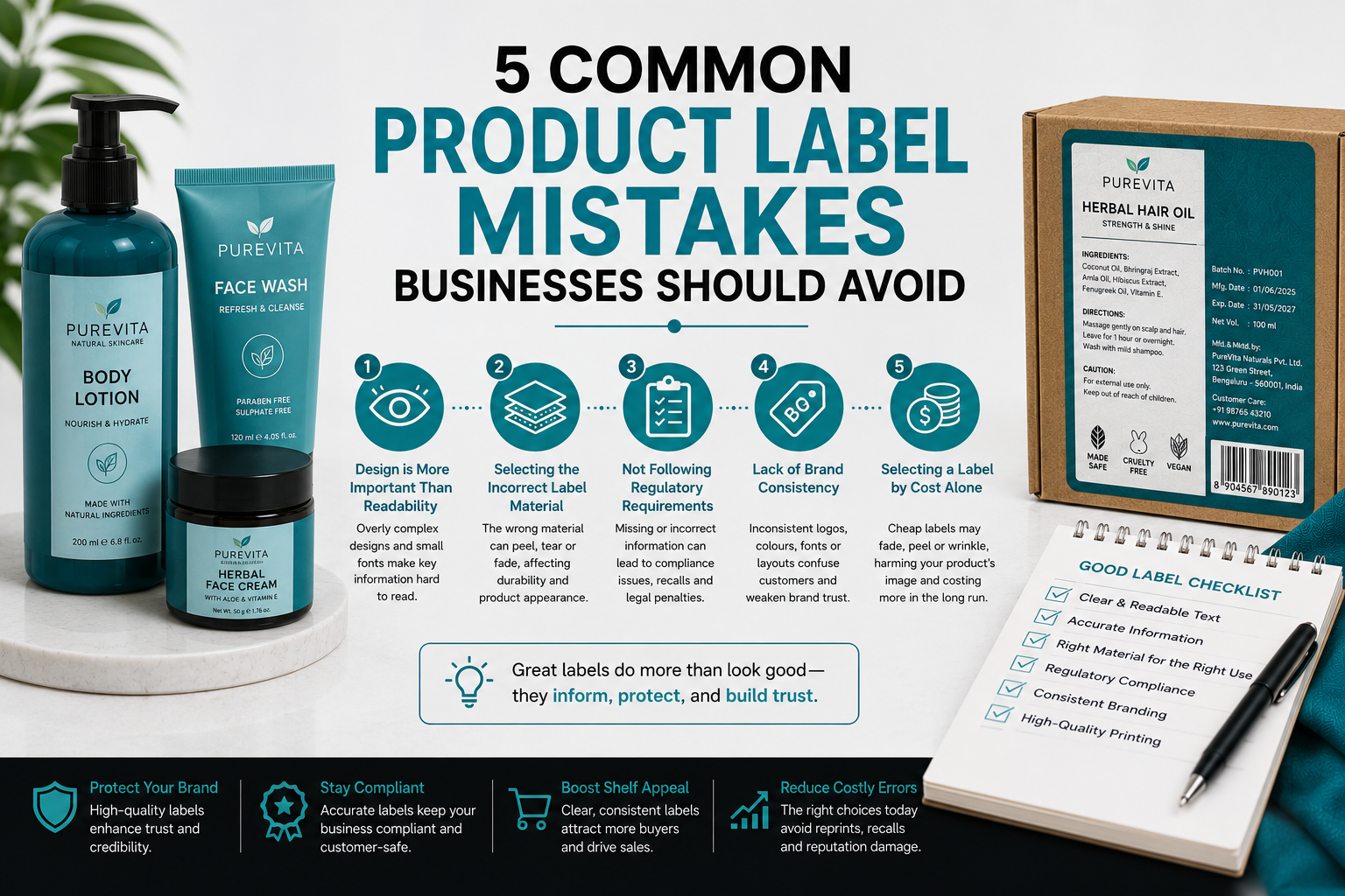 5 Mistakes to Avoid on Product Labels for Business