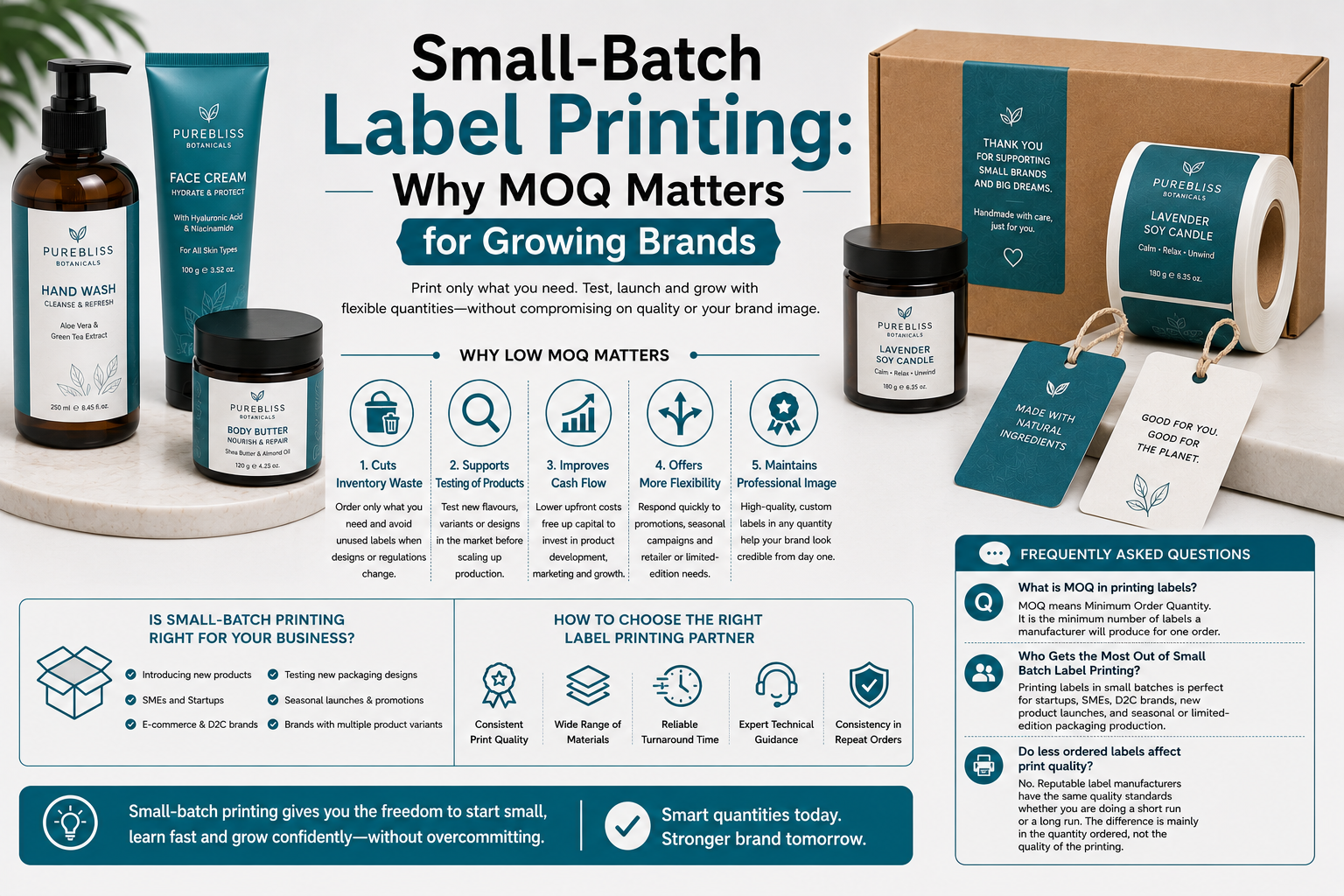 Small-Batch Label Printing Why MOQ Matters for Growing Brands