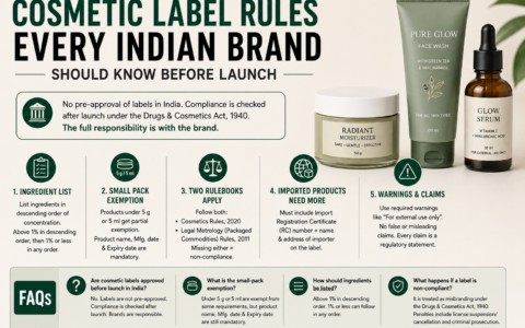 Cosmetic Label Rules Every Indian Brand Should Know Before Launch