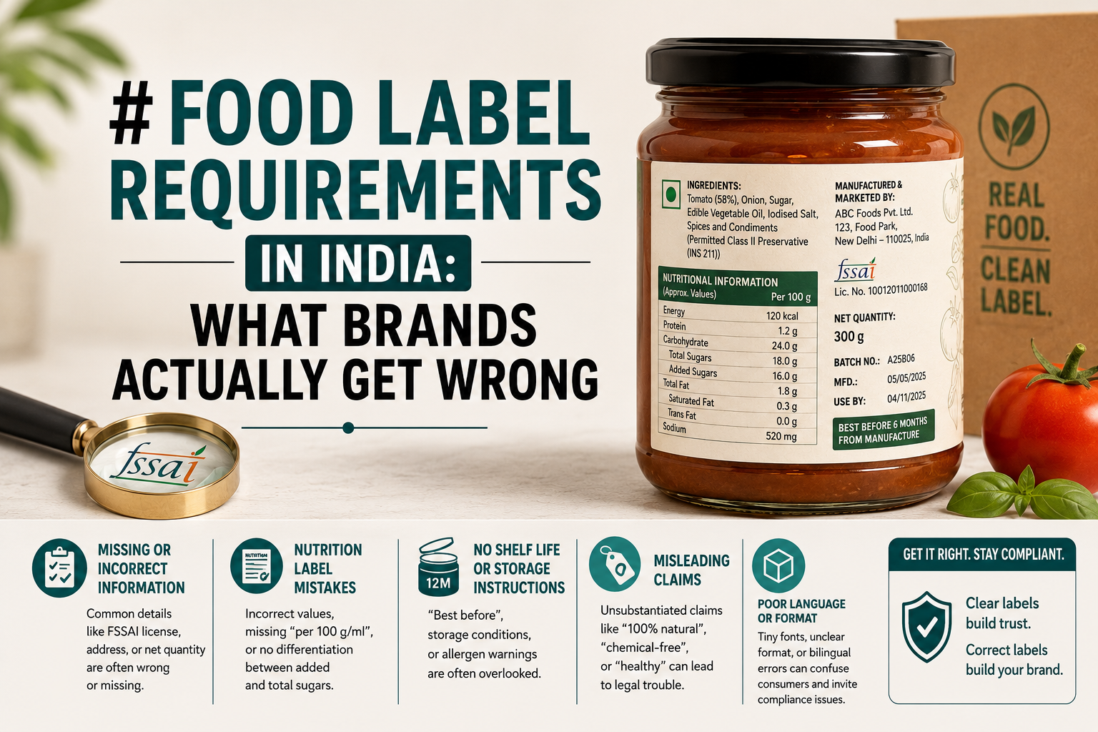 Food Label Requirements in India What Brands Actually Get Wrong