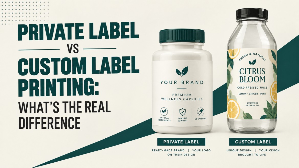 Private Label vs Custom Label Printing What's the Real Difference