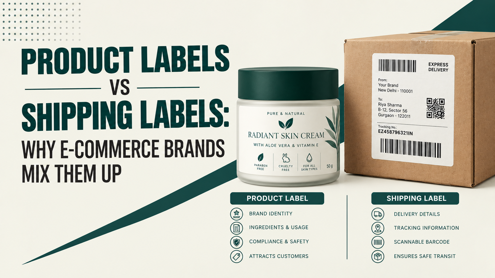 Product Labels vs Shipping Labels Why E-commerce Brands Mix Them Up